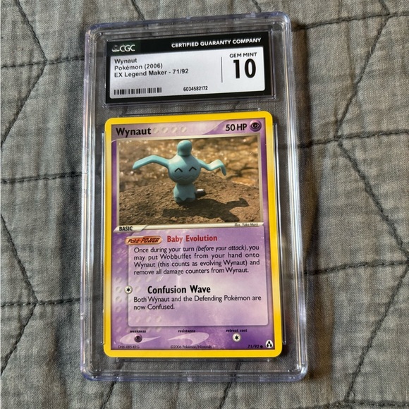 Wynaut Pokémon Card - Gem Mint 10 - Picture 1 of 4